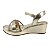 Sandalia Anabela Confortflex 2553406 Ouro Light - Imagem 3