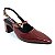 Sapato Slingback Piccadilly Feminino 764028 Marsala e Preto - Imagem 5