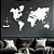 "Mapa Mundi + Rosa dos Ventos" - Peça Decorativa em MDF Premium - Imagem 2