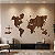 "Mapa Mundi + Rosa dos Ventos" - Peça Decorativa em MDF Premium - Imagem 4