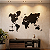 "Mapa Mundi + Rosa dos Ventos" - Peça Decorativa em MDF Premium - Imagem 2