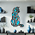 “Gato Geométrico” - Peça Decorativa com Acrílico em MDF Premium - Imagem 1
