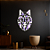 “Lobo Geométrico” - Peça Decorativa com Acrílico em MDF Premium - Imagem 2