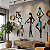 Escultura de Parede em MDF com Acrílico Espelhado – Figura Feminina | Trio Mulheres Africanas - Imagem 1