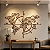 “Mapa Mundi Geométrico Flor da Vida” - Peça Decorativa em MDF Premium - Imagem 1
