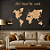 Escultura de Parede em MDF – Mapas, Viagens e Mundo | Mapa Mundi + Frase Lettering Personalizada - Imagem 4