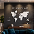 Painel Mapa Mundi | Frase Personalizada em Lettering - Escultura em MDF - Imagem 4