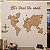 Painel Mapa Mundi | Frase Personalizada em Lettering - Escultura em MDF - Imagem 7