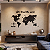 Painel Mapa Mundi | Frase Personalizada em Lettering - Escultura em MDF - Imagem 12