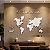 Painel Mapa Mundi | Frase Personalizada em Lettering - Escultura em MDF - Imagem 5