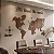 Painel Mapa Mundi | Frase Personalizada em Lettering - Escultura em MDF - Imagem 9