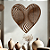 Escultura de Parede em MDF - Amor | Coração Ilusão de Ótica - Imagem 3