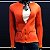 Casaco Feminino Neoprene - Laranja - Viviane Furrier - Imagem 1