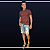Bermuda Jeans Rasgada - Azul - Fors - Imagem 2