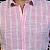 Camisa Casual - Listrada Rosa e Branco - Carlos Brusman - Imagem 3