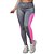 Legging Fitness Feminina com Cós Transpassado e Detalhes Lateral Neon Poliéster - Imagem 3