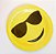 Prato de Papel Emoji - Óculos Escuro - 10 Unds - Imagem 2