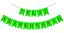 Bandeirola de Papel  - Feliz Aniversário Verde Limão Neon - Imagem 1