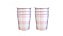 Copos de Papel Xadrez Vichy Rosa - 08 Unidades - Imagem 1