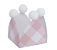 Forminhas de Doce Pompom - Xadrex Vichy Rosa - 20 Unds - Imagem 1