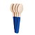 Colher de Madeira Azul Turquesa - 14cm - 10 unds - Imagem 1