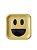 Prato de Papel Quadrado Emoji - Carinha Sorridente com Boca Aberta - 23cm - 10 unds - Imagem 1