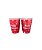 Copo de Papel Feliz Aniversário com Estrelas - Vermelho - 10 unds - Imagem 1