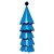 Chapéu de Aniversário Infantil Azul Mar com PomPom – Kit 5 Unidades - Imagem 1