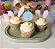 Topo de Doces/Cupcakes - Patinhas e Orelhinhas - 10 unds - Imagem 3