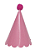 Chapéu de Aniversário Liso - Rosa Chiclete - 5 Unds - Imagem 2