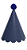 Chapéu de Aniversário Liso - Azul Espacial - Imagem 2
