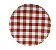 Mini Prato de Papel Xadrez Vermelho - 5 Unidades | Prato Decorativo para Festa Infantil, Mesa Posta e Aniversário com Estampa Rústica - Imagem 2