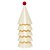 Chapéu de Aniversário Infantil com Pompom – Estampa Baunilha e Vermelho | Kit 5 Unidades - Imagem 1