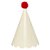 Chapéu de Aniversário Infantil com Pompom – Estampa Baunilha e Vermelho | Kit 5 Unidades - Imagem 2