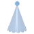 Chapéu de Aniversário Infantil Azul Céu com PomPom – Kit 5 Unidades - Imagem 2