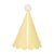 Chapéu de Aniversário Infantil Amarelo Manteiga com PomPom – Kit 5 Unidades - Imagem 2