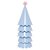 Chapéu de Aniversário Infantil Azul Céu e Rosa com PomPom – Kit 5 Unidades - Imagem 1