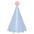 Chapéu de Aniversário Infantil Azul Céu e Rosa com PomPom – Kit 5 Unidades - Imagem 2