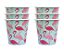 Copo de Papel Flamingo Fundo Tifanny 8 unds - Imagem 1