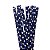 Canudo de Papel Estrela Azul Marinho - 20 unds - Imagem 1