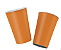 Copo Descartável de Papel Laranja Colors 180ml – Festa Infantil e Adulto | 8 Unidades - Imagem 1