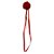 Topo para Bolo - PomPom Fitilhos  Vermelho - Und - Imagem 1