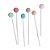 Topo Mini Pompom Colorido - 6 unds - Imagem 1