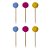 Topos para Doces/Cupcakes/Salgados - PomPom Happy - 6 unds - Imagem 1