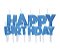 Vela Happy Birthday Azul com Glitter - 1 und - Imagem 1