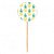 Topo Cupcake Abacaxi - Imagem 1