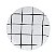Mini Prato de Papel Grid P&B - 5 Unds - Imagem 2
