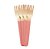 Garfo de Madeira Rosa Antigo 14cm - 10 unds - Imagem 1