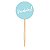 Topo Cupcake Parabéns Azul - Imagem 1