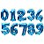 Balão Numeral de Foil  Azul - Escolha o Número entre 0 a 9 - Na und - Imagem 1